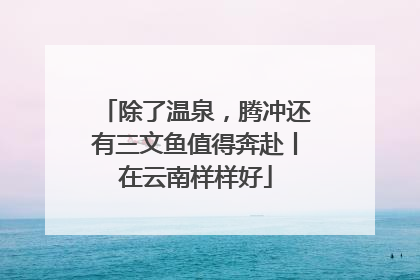 除了温泉，腾冲还有三文鱼值得奔赴丨在云南样样好
