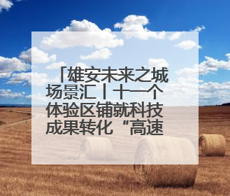雄安未来之城场景汇丨十一个体验区铺就科技成果转化“高速路”