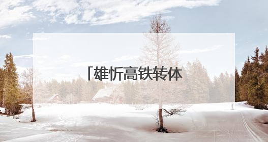 雄忻高铁转体成功，奏响区域发展新乐章