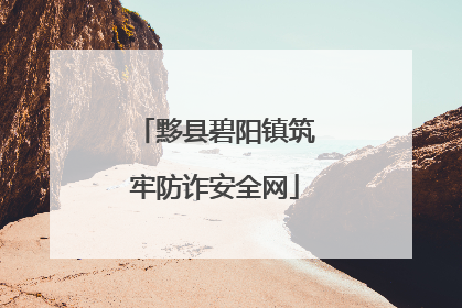 黟县碧阳镇筑牢防诈安全网