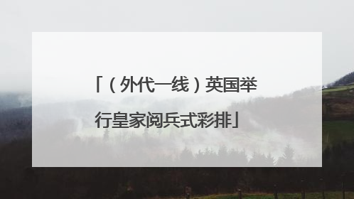 （外代一线）英国举行皇家阅兵式彩排