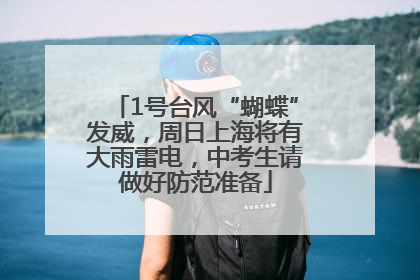 1号台风“蝴蝶”发威，周日上海将有大雨雷电，中考生请做好防范准备