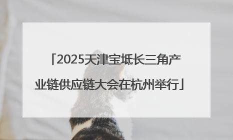 2025天津宝坻长三角产业链供应链大会在杭州举行