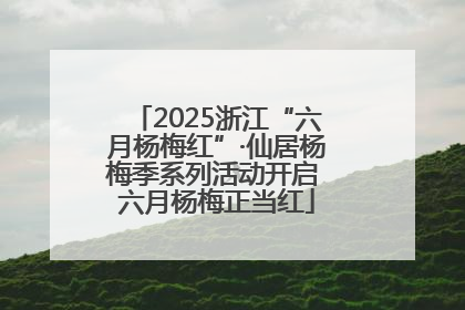 2025浙江“六月杨梅红”·仙居杨梅季系列活动开启 六月杨梅正当红