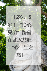 2岁、5岁！“换心兄弟”跨省在武汉共赴“心”生之旅