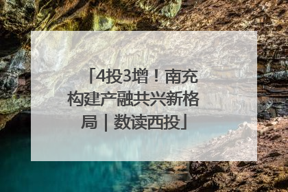 4投3增！南充构建产融共兴新格局｜数读西投