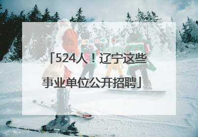 524人！辽宁这些事业单位公开招聘
