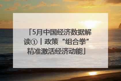 5月中国经济数据解读①丨政策“组合拳”精准激活经济动能