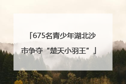 675名青少年湖北沙市争夺“楚天小羽王”