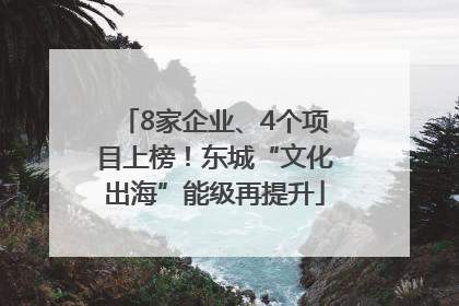 8家企业、4个项目上榜！东城“文化出海”能级再提升