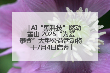 AI“黑科技”燃动雪山 2025“为爱攀登”大型公益活动将于7月4日启幕